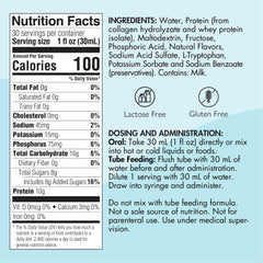 Medtrition Prosource label closeup highlights collagen and whey blend for versatile protein use.