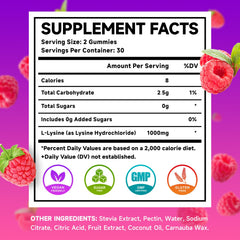 MEENCCD L-Lysine gummies suitable for kids and adults to support daily wellness.