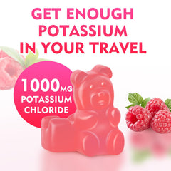 MEENCCD Potassium Gummies ingredients label highlights vegan and gluten-free