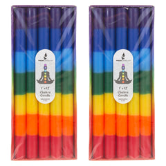 Mega Candles chakra candle in burn mode highlighting clean paraffin and long burn.