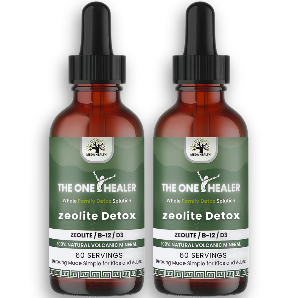 MEGA HEALTH The One Healer Zeolite Detox bottle for family-friendly detox