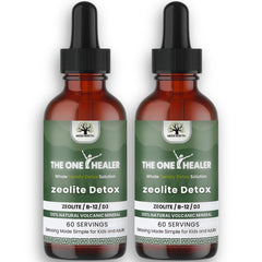 MEGA HEALTH The One Healer Zeolite Detox bottle for family-friendly detox