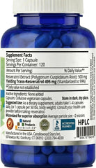 Mega Resveratrol 500 mg capsule highlighting potency and purity