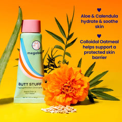 Creamy Megababe Hemorrhoidal Ointment texture for soothing feel