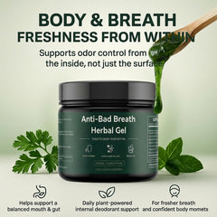 Megacephalus gel texture shows smooth consistency with mint flavor for gentle freshness