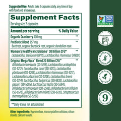 MegaFlora 50 billion CFU capsules supporting balanced gut flora