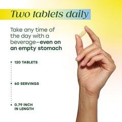 MegaFood Advanced Multivitamin for Men 55+ pour shot signaling daily dosage.