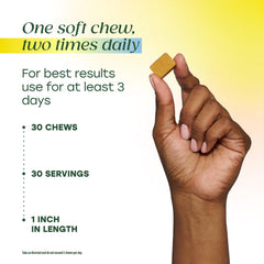 MegaFood Baby & Me nutrition label reveals 15 mg B6 and 250 mg ginger per chew.