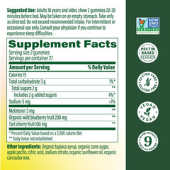 MegaFood Melatonin Gummies packaging highlights vegan and gluten-free features.