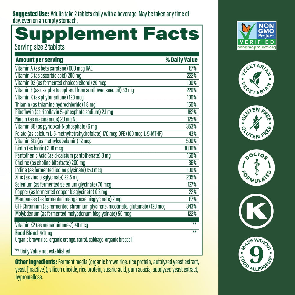 Close-up of MegaFood tablets, ideal for daily energy and immune support.