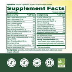 MegaFood women’s multivitamin capsules closeup showing vegetarian formula for daily energy