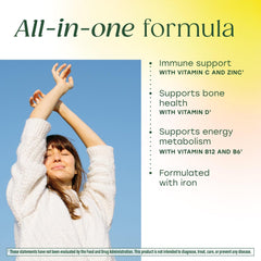 Real-food ingredients image from MegaFood multivitamin featuring 275 mg per serving
