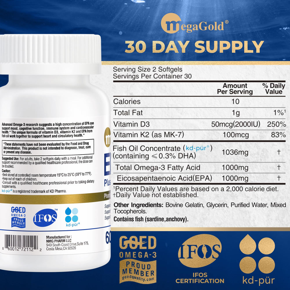 Burpless MegaGold softgels close-up showing easy-to-swallow design.