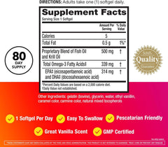 MegaRed omega-3 capsules close-up for easy daily supplementation.