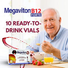 Megaviton B12 Extra Forte amino acids image highlighting L-Glutamine and L-Arginine