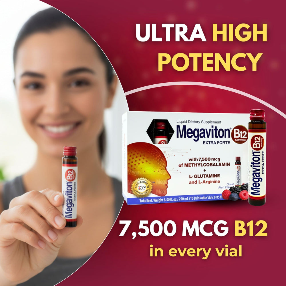 Megaviton B12 Extra Forte immune and nervous system support theme