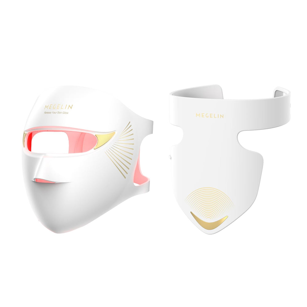 MEGELIN Duo-Lux face mask front view for even light delivery on the skin.