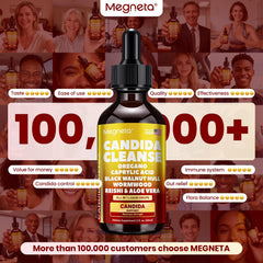 MEGNETA Candida Cleanse Lactospore probiotic for immune-friendly digestion.