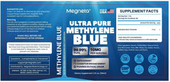 MEGNETA Methylene Blue Drops clear solution ready for routine use.