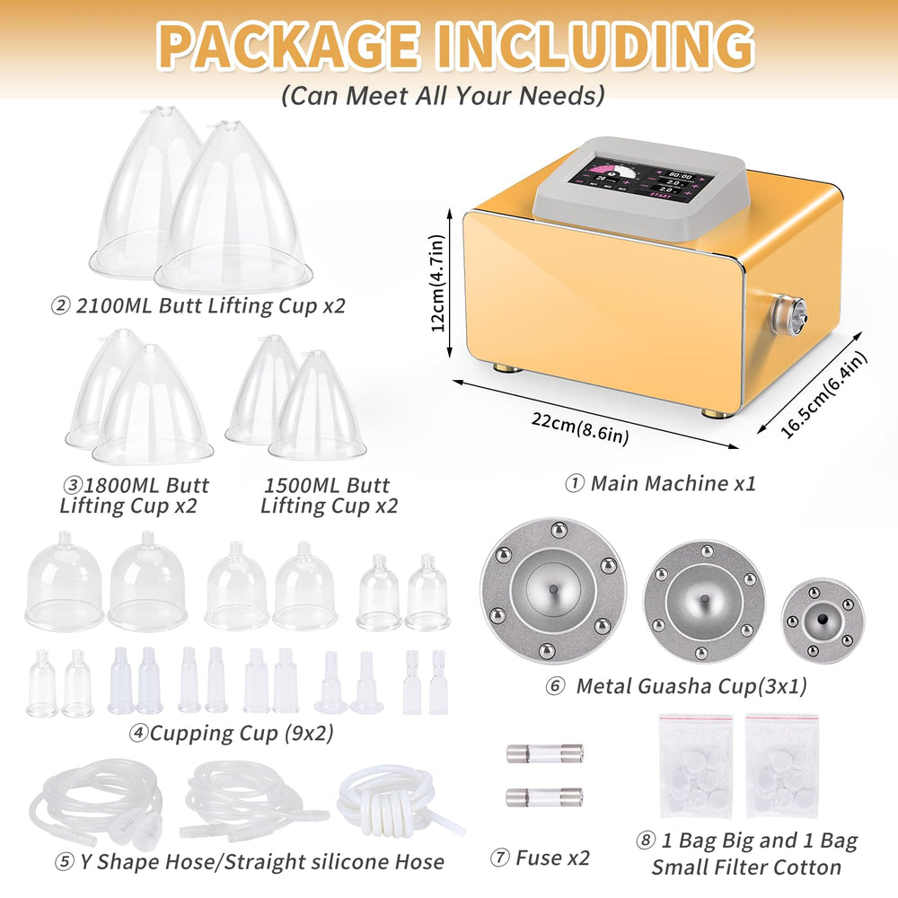 Meifuly 1500 ml cup for large-area cupping and bodywork.