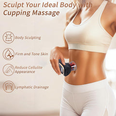 Heat function activated for soothing warmth during cupping sessions