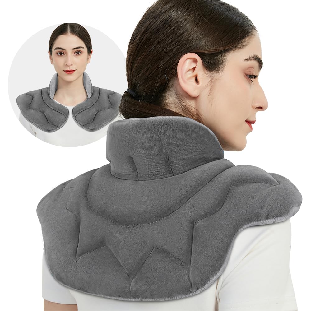 MEISENHOME microwavable heating pad for neck and shoulders delivering soothing moist heat