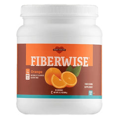 Melaleuca FiberWise orange drink canister ready for a convenient daily fiber boost.
