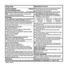 Members Mark mint lozenge close-up highlighting 4 mg nicotine for cravings management.