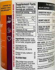 Member's Mark fiber capsules 400-count bottles side view for easy daily use