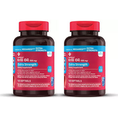 Member's Mark krill oil softgels bottle for daily omega-3 support and MSC-certified sustainability