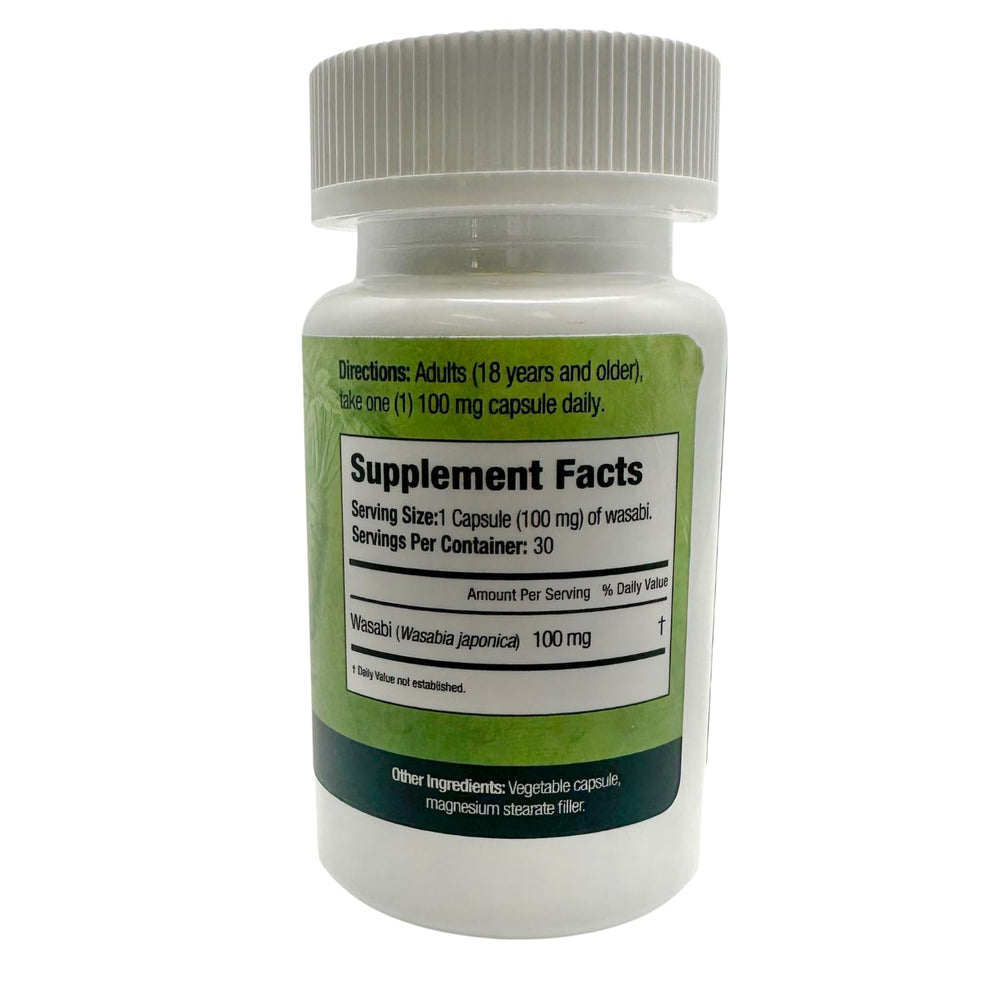 Close-up of Memfocus 100mg capsules indicating a non-GMO, gluten-free formula.