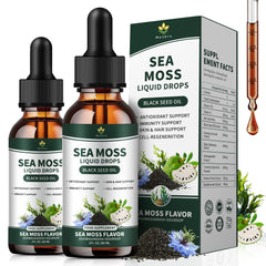 Menkru Sea Moss Liquid Drops bottle for easy daily wellness routine.