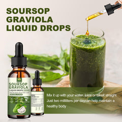 Menkru Soursop liquid drops dropper enabling precise dosing.