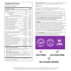 O Positiv MENO amino acids panel display for complete protein coverage.