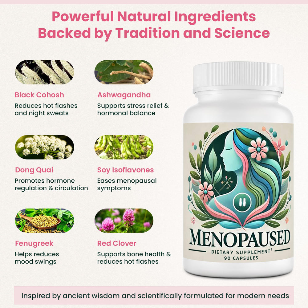 Menopaused bone-sleep wellness formula bottle, for strong bones and restful nights.