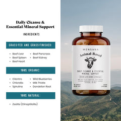 Close-up of MENSANA Daily Mineral capsules for convenient daily use