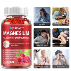 MENXI raspberry flavored gummies ideal for on-the-go routine.