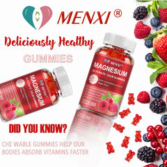 MENXI vegan, sugar-free gummies suitable for vegan diets.