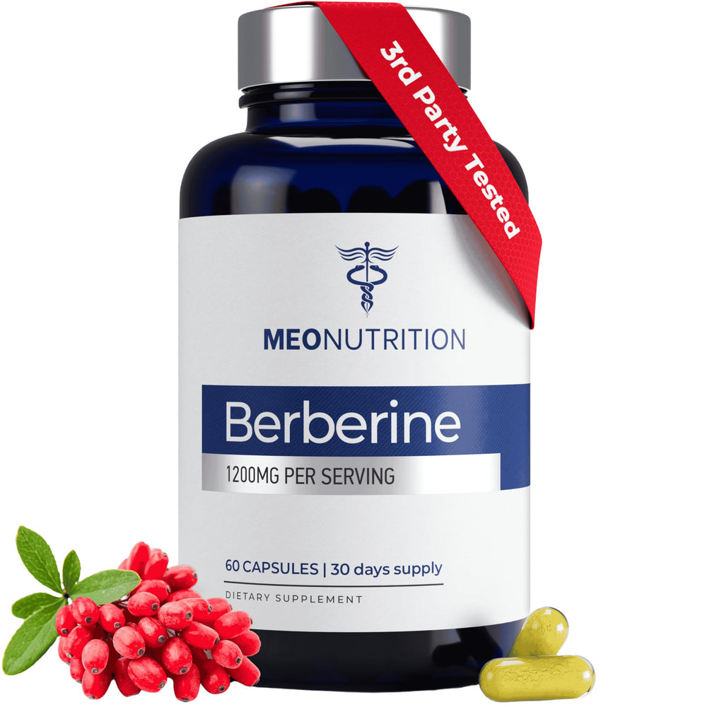 Meo Nutrition Berberine bottle front view for daily wellness
