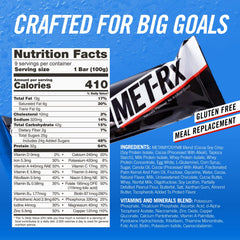 MET-Rx Big 100 Colossal bar in bag ready for travel or gym.