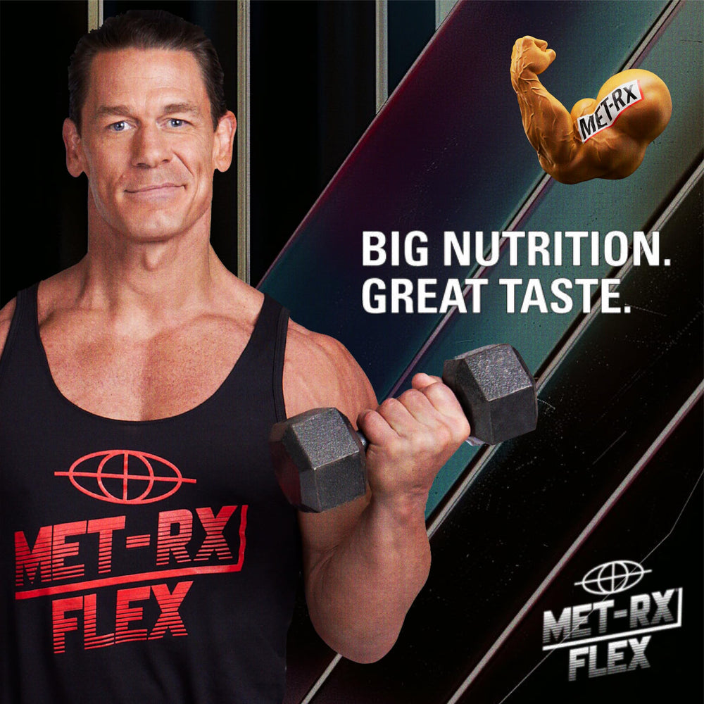 MET-Rx Big 100 Colossal bar shown as on-the-go meal replacement.