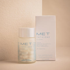 Met Tathione softgel bottle for daily skin support.