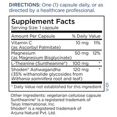 Metabolic Maintenance Ashwagandha Plus packaging beside a daily-use setup for ongoing stress support