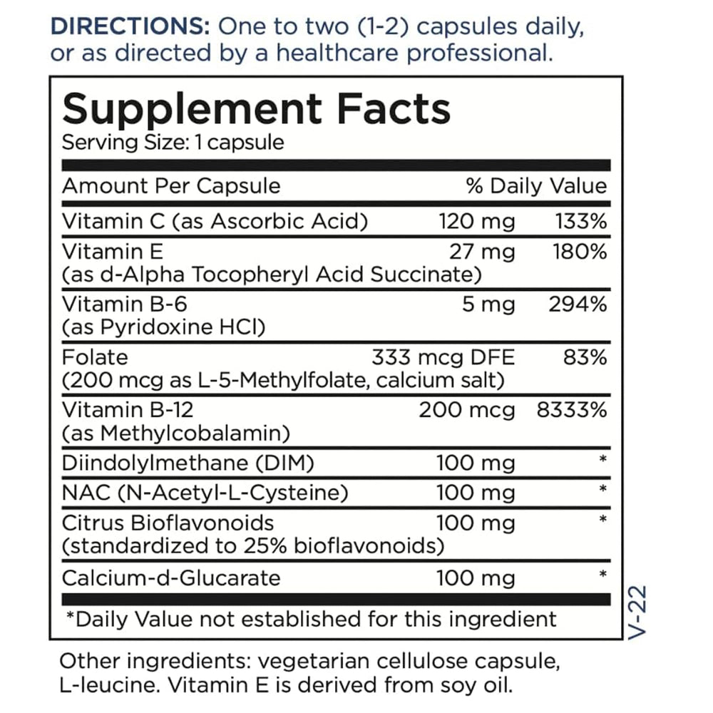 Metabolic Maintenance DIM Complex packaging communicates purity and allergen-free standards