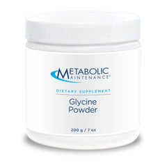Metabolic Maintenance glycine powder pour for an evening calm support ritual.