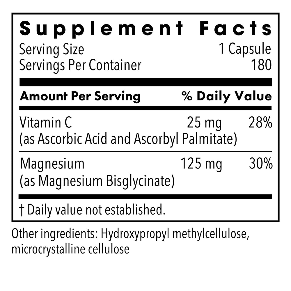 Metabolic Maintenance Magnesium Glycinate capsules close-up showing high absorption for daily use.