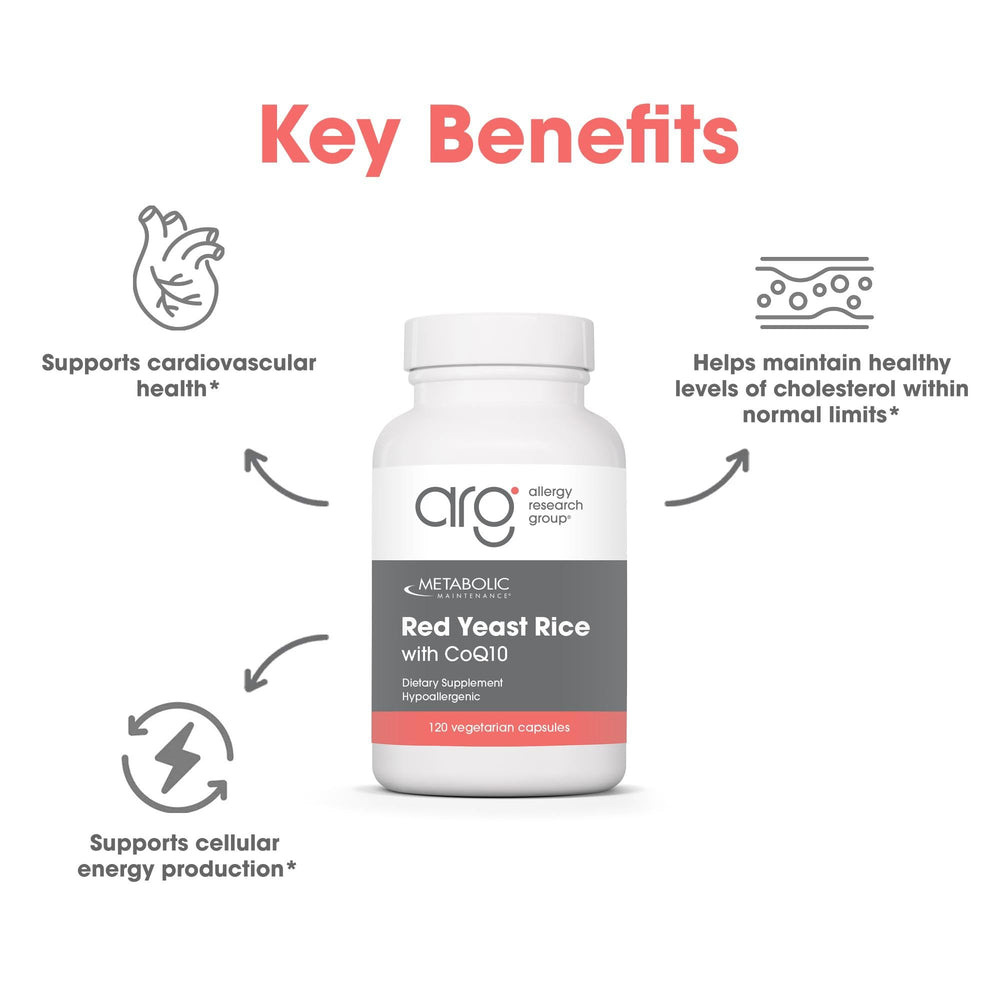 Metabolic Maintenance red yeast rice ten-to-one concentration detail on label