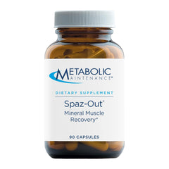 Metabolic Maintenance Spaz-Out capsules closeup for post-workout recovery support.