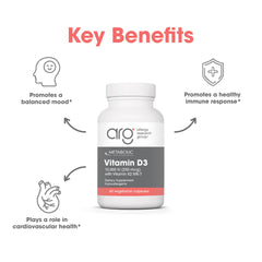 Metabolic Maintenance Vitamin D3 label design emphasizing purity and allergen-free formula