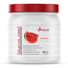 Metabolic Nutrition Glycoload watermelon bottle demonstrates fast-acting carbohydrate fueling for workouts